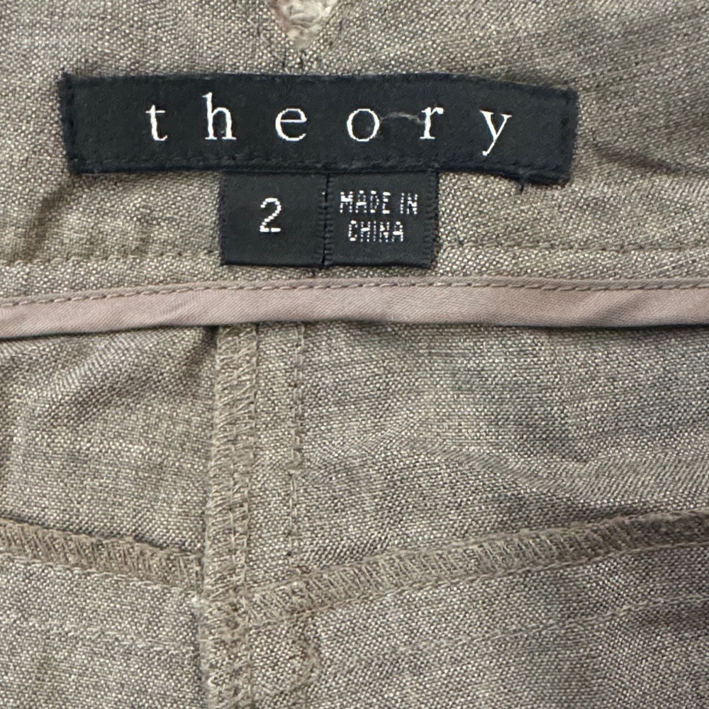 Theory Women's Gray cuffed Ankle Pants - Picture 5 of 12